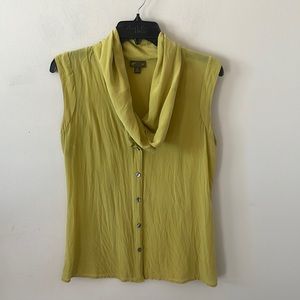 Anthropologie Fei Silk Cowl Neck Top- Size 6